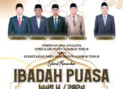 Pimpinan dan Anggota beserta Sekretariat DPRD Lombok Timur Mengucapkan Selamat Menunaikan Ibadah Puasa 1445 Hijriah