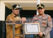 Kamtibmas Lombok Timur Terjaga, Bupati Berikan Polres Penghargaan