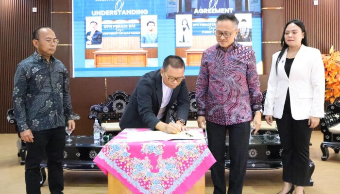 PERADI SAI Jalin Kerjasama dengan Unram, Dirangkai Seminar Nasional